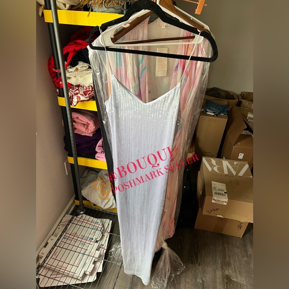 BLOGGERS FAV ZARA SEQUIN STRAPPY DRESS - Picture 2 of 7